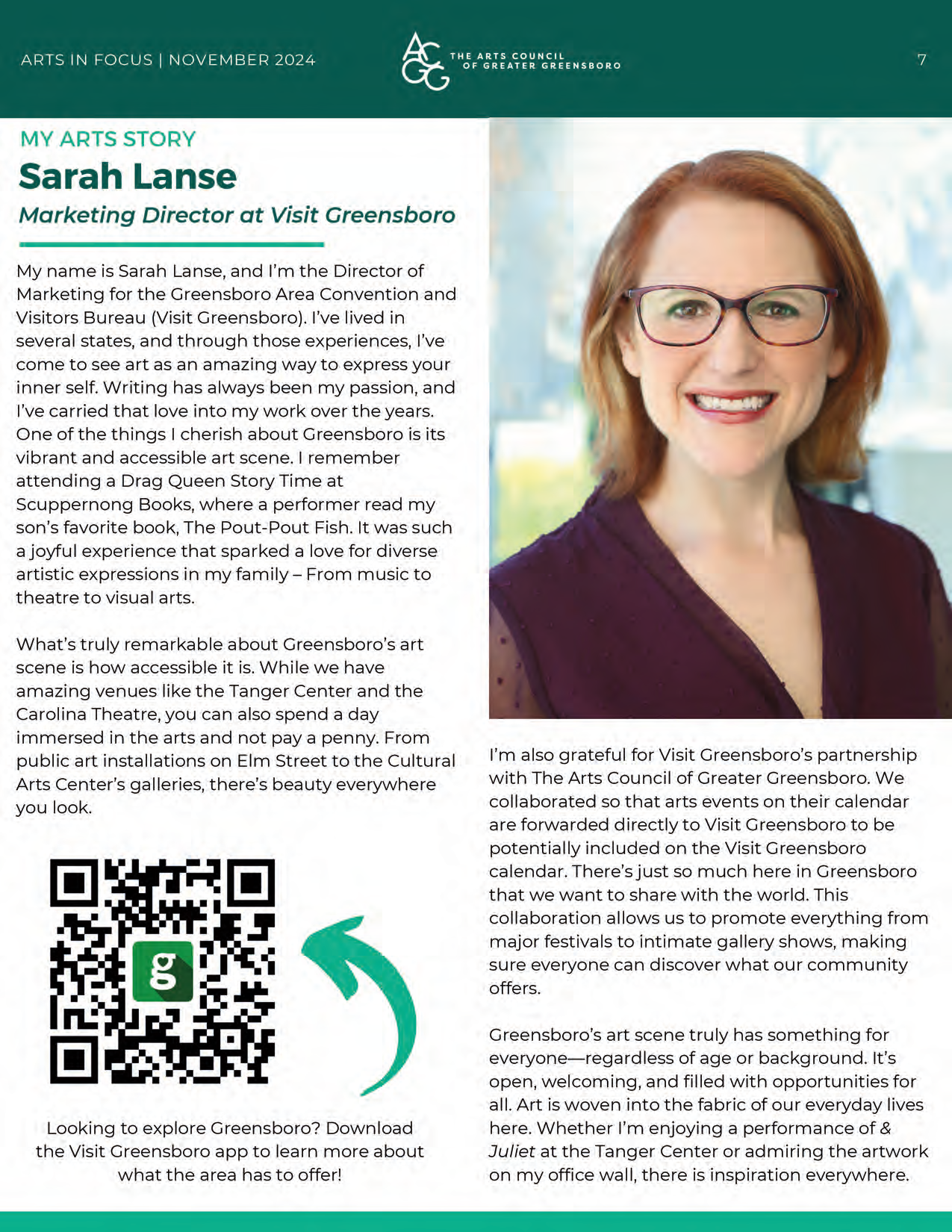 Arts Council Newsletter Feature